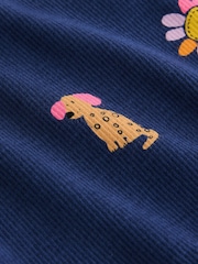 Navy Cats & Dogs Rib Long Sleeve T-Shirt (3mths-7yrs) - Image 6 of 7