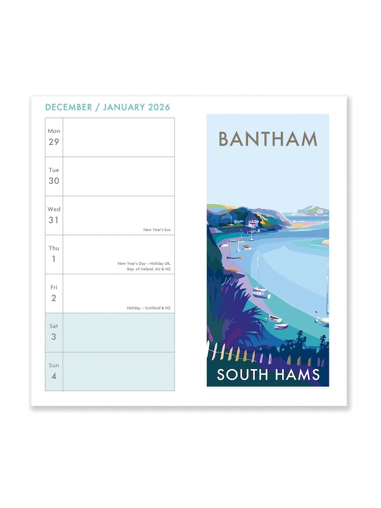Portico Designs 2026 B Bettesworth Coastal Calendar & Slim Diary Set - Image 6 of 6 Portico Designs 2026 B Bettesworth Coastal Calendar & Slim Diary Set - Image 6 of 6