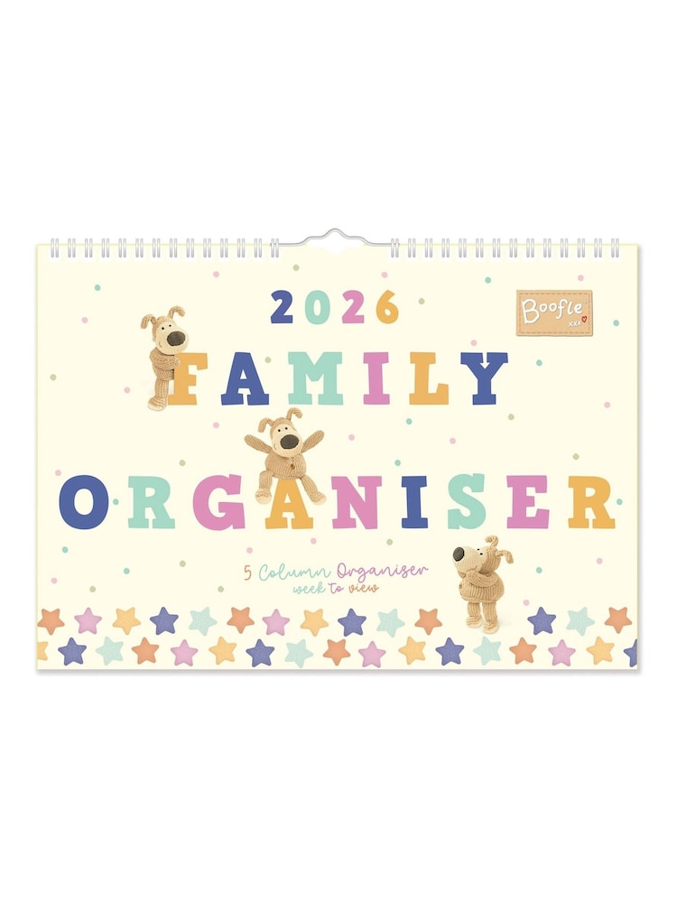 Portico Designs 2026 Boofle A4 Family Wall Calendar & Slim Diary Set - Image 2 of 6