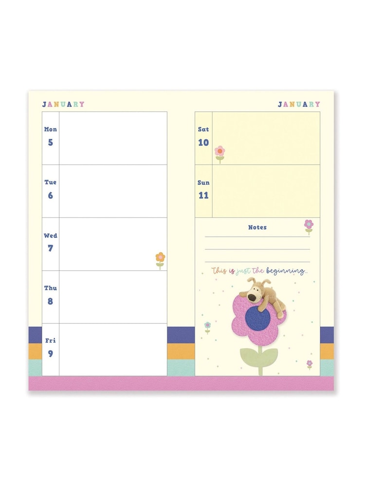 Portico Designs 2026 Boofle A4 Family Wall Calendar & Slim Diary Set - Image 6 of 6