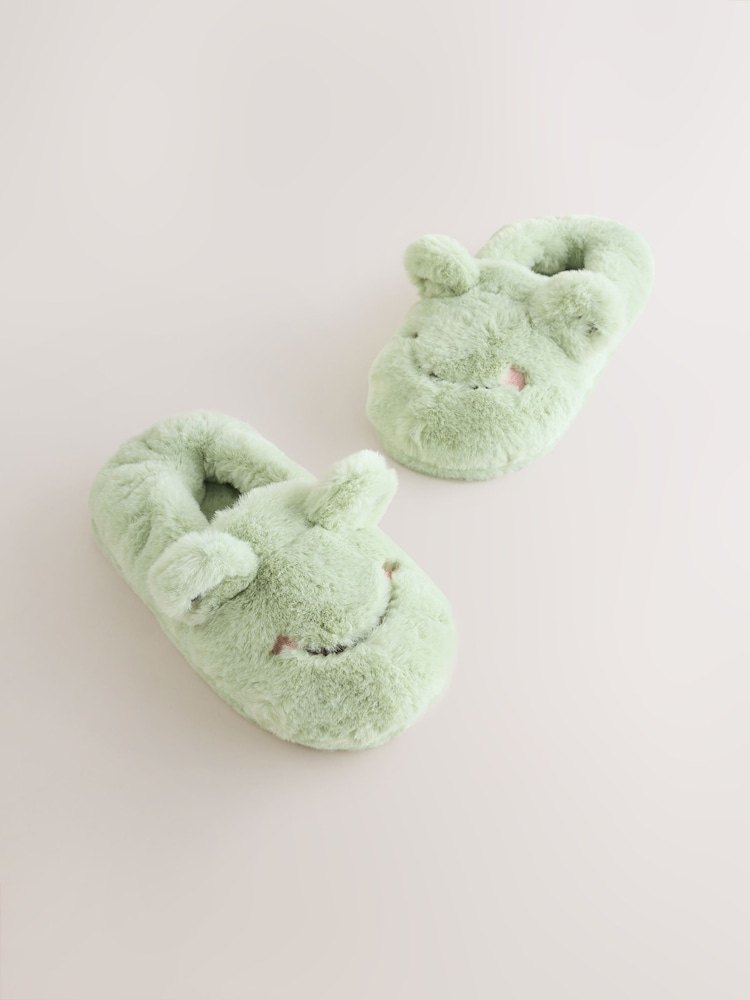 Grün/Frosch - Character Slippers - Bild 1 von 5