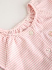 Pink Character All Over Printed Button Through Jersey Baby Rompers 4 Pack - Image 10 of 14