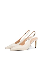 Tommy Hilfiger Leather Pointed Toe Slingback Heels - Bild 1 von 4