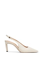 Tommy Hilfiger Leather Pointed Toe Slingback Heels - Bild 2 von 4