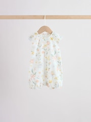 Yellow and Blue Floral Fairy Mouse 4 Pack Jersey Baby Rompers 4 Pack - Image 5 of 14