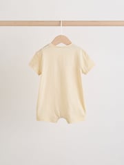 Red Sunbaked Patterened Jersey Baby Rompers 3 Pack - Image 5 of 10