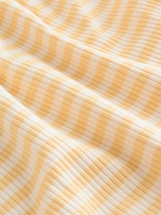 Blue and Lemon Printed Button T Shirt Jersey 3 Pack Baby Rompers - Image 8 of 14