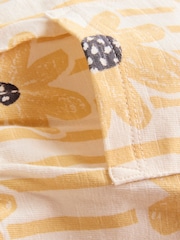 Yellow Floral Button Through 3 Pack Baby Rompers - Image 9 of 13