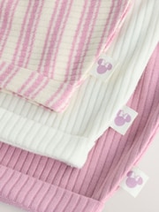 Minnie Mouse Embroidered Jersey Baby Rompers 3 Pack - Image 10 of 12