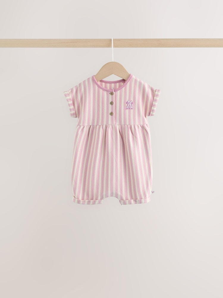Minnie Mouse Embroidered Jersey Baby Rompers 3 Pack - Image 2 of 12