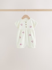 Minnie Mouse Embroidered Jersey Baby Rompers 3 Pack - Image 3 of 12
