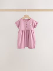Minnie Mouse Embroidered Jersey Baby Rompers 3 Pack - Image 4 of 12