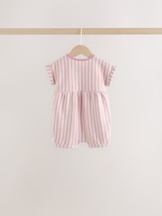 Minnie Mouse Embroidered Jersey Baby Rompers 3 Pack - Image 5 of 12