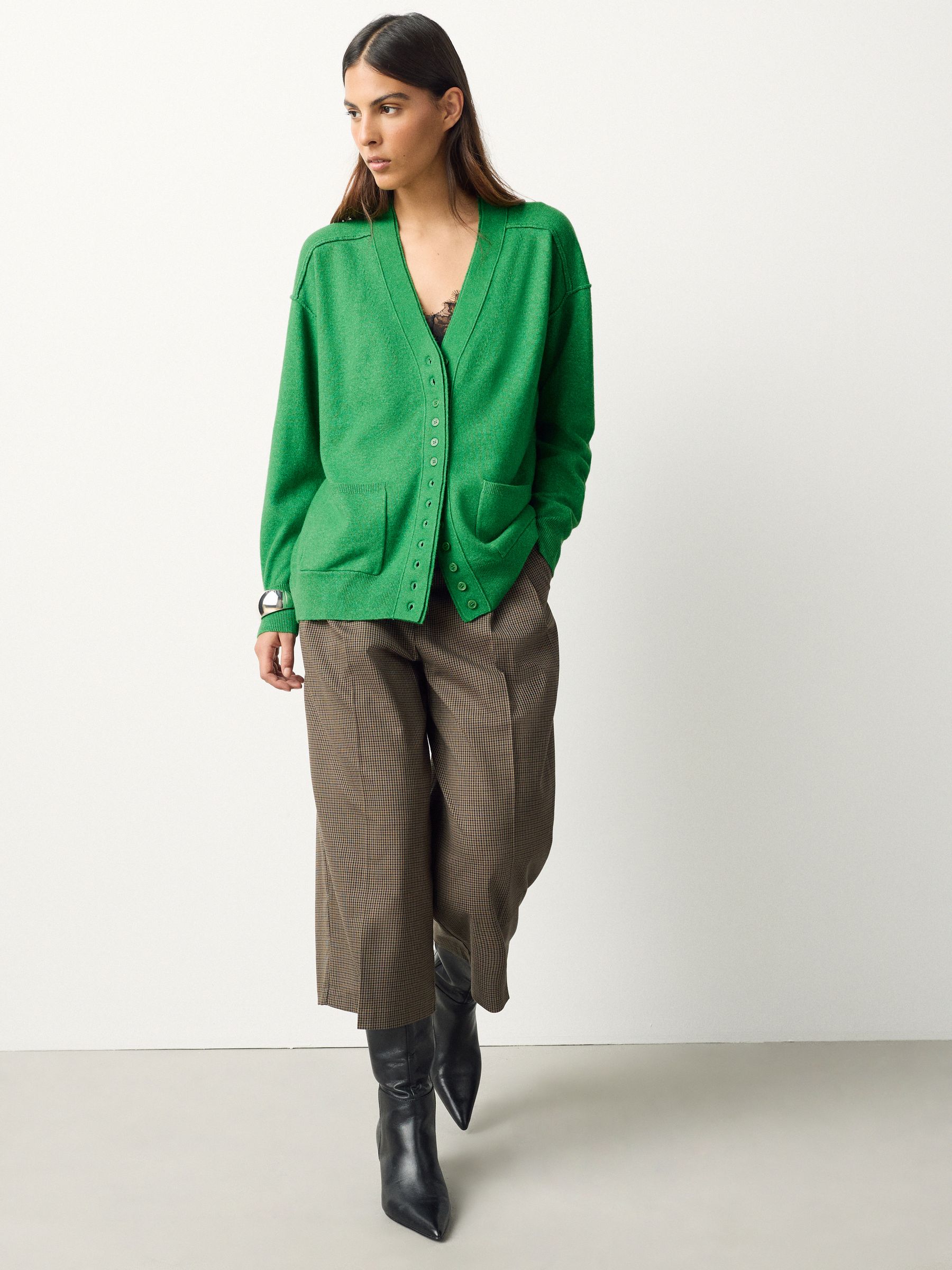 Buy Bright Green Supersoft V-Neck Cardigan With Pockets from Next USA