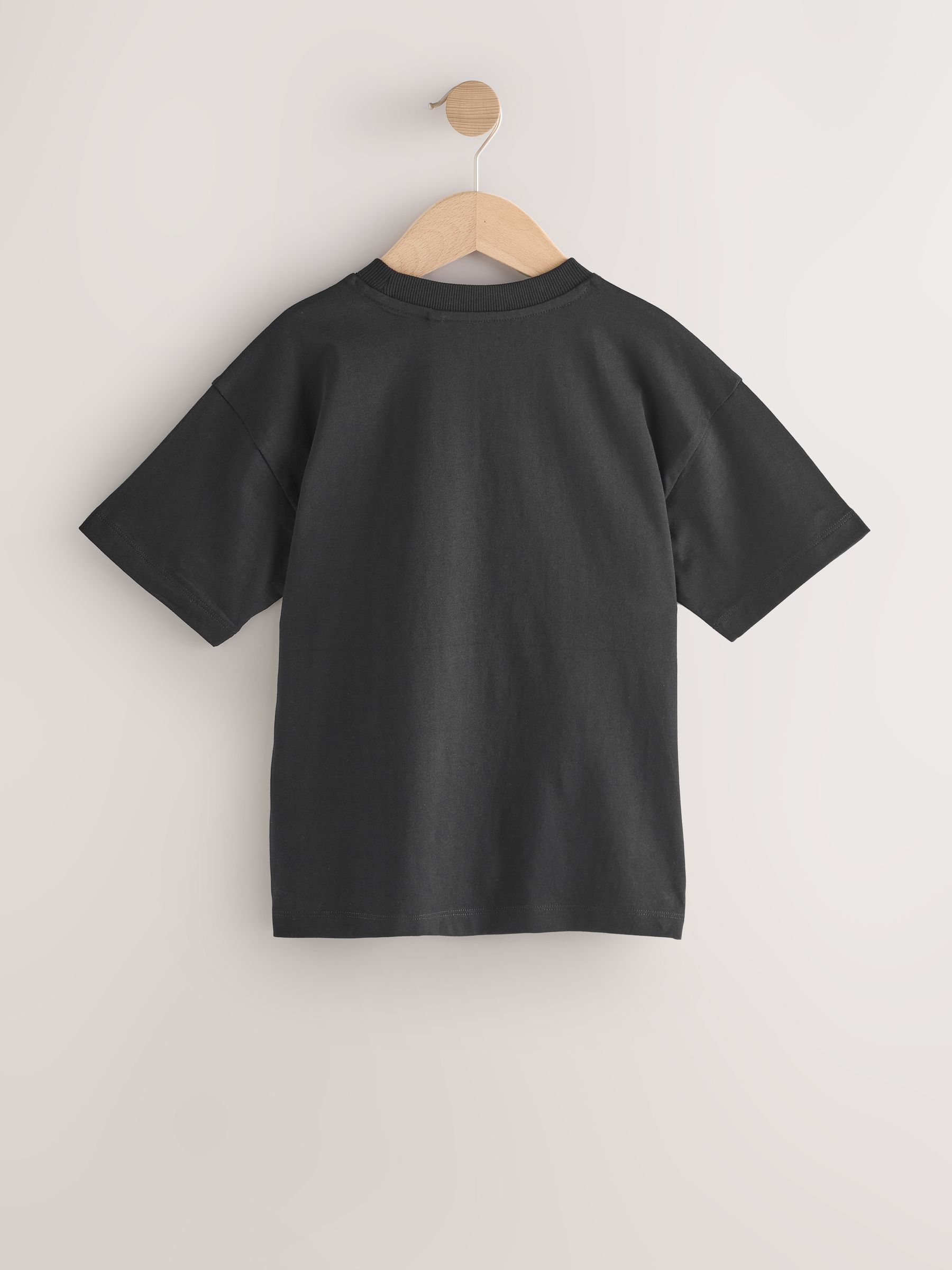 Buy Black/Lime Skull Short Sleeve Graphic T-Shirt (3-16yrs) from