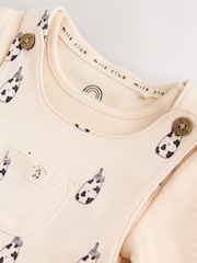 Klabu ya Maziwa ya Neutral - Jersey Dungarees and Bodysuits Baby Set (0mths-2yrs) - Picha 10 kati ya 11