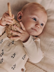 Klabu ya Maziwa ya Neutral - Jersey Dungarees and Bodysuits Baby Set (0mths-2yrs) - Picha 3 kati ya 11