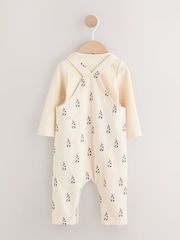 Klabu ya Maziwa ya Neutral - Jersey Dungarees and Bodysuits Baby Set (0mths-2yrs) - Picha 7 kati ya 11