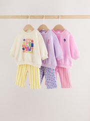 متعدد الألوان - Baby Sweatshirts & Joggers 6 Piece Set (0mths-3yrs) - صورة 1 من 20