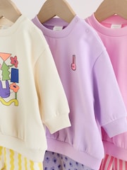 متعدد الألوان - Baby Sweatshirts & Joggers 6 Piece Set (0mths-3yrs) - صورة 11 من 20