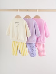 متعدد الألوان - Baby Sweatshirts & Joggers 6 Piece Set (0mths-3yrs) - صورة 2 من 20
