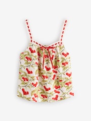 Laura Ashley Red/Green Cramwell Orchard Cotton Dobby Woven Shorts Set - Image 8 of 11