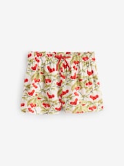 Laura Ashley Red/Green Cramwell Orchard Cotton Dobby Woven Shorts Set - Image 9 of 11