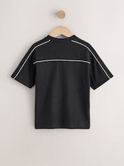 Black/White Relaxed Fit Short Sleeve T-Shirt (3-16yrs) - Image 6 of 8