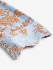 Laura Ashley Blue/ Brown Lloyd Print Viscose Dobby Button Through Pyjamas - Image 13 of 17