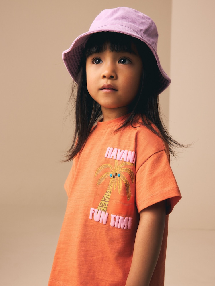Orange Palm Tree Short Sleeve T-Shirt (3mths-7yrs) - Image 2 of 8