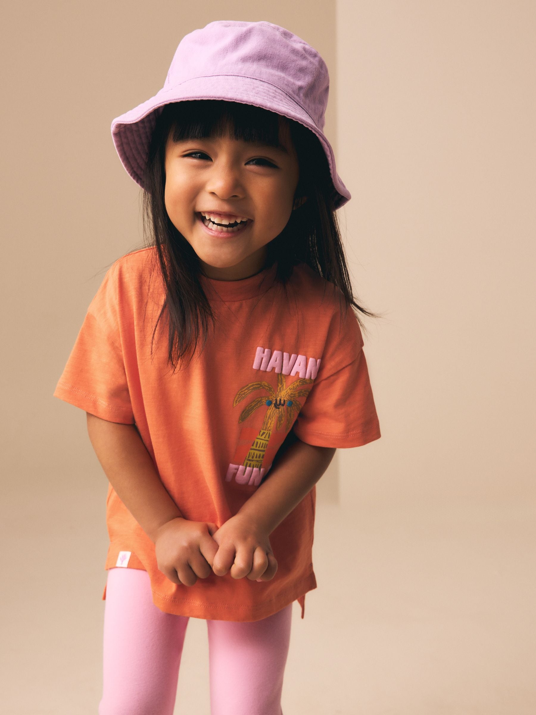 Buy Orange Palm Tree Short Sleeve T-Shirt (3mths-7yrs) from Next USA