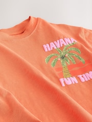 Orange Palm Tree Short Sleeve T-Shirt (3mths-7yrs) - Image 7 of 8