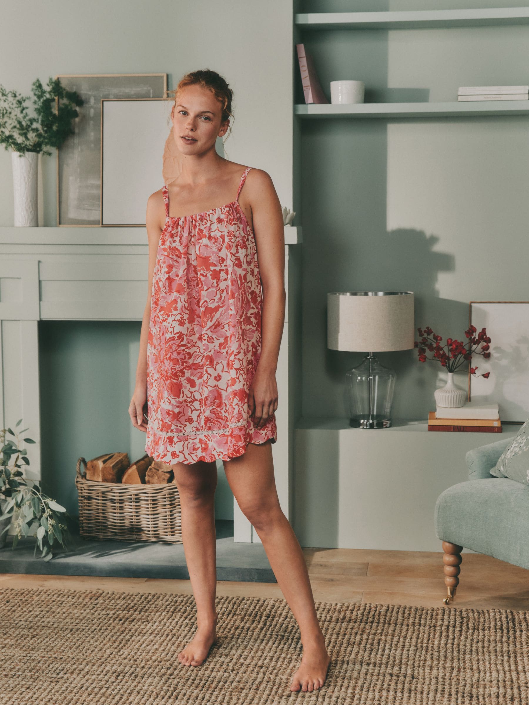 Buy Laura Ashley Cotton Scalloped Slip Nightie з сайту Next Ukraine
