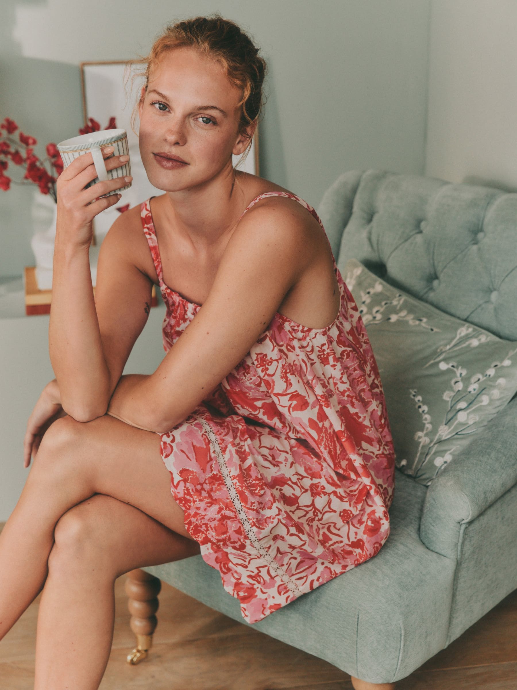 Buy Laura Ashley Cotton Scalloped Slip Nightie з сайту Next Ukraine