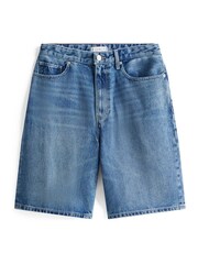Tommy Hilfiger Blue Heritage Straight Denim Bermuda Shorts - Image 4 of 4