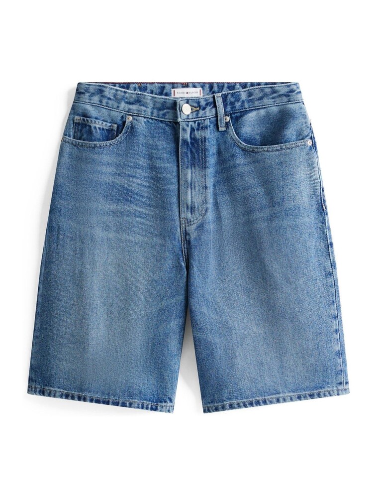 Tommy Hilfiger Blue Heritage Straight Denim Bermuda Shorts - Image 4 of 4