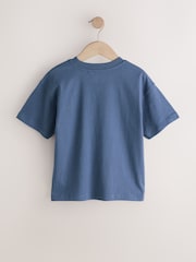 Mid Blue Relaxed Fit Short Sleeve T-Shirt (3-16yrs) - Image 2 of 4