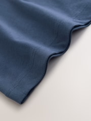 Mid Blue Relaxed Fit Short Sleeve T-Shirt (3-16yrs) - Image 4 of 4