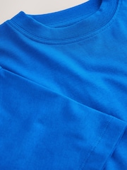 Blue Cobalt Relaxed Fit Short Sleeve T-Shirt (3-16yrs) - Image 4 of 4