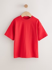 Red Relaxed Fit Short Sleeve T-Shirt (3-16yrs) - Image 1 of 4