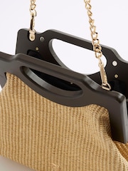 River Island Brown Raffia Clutch Bag - Image 5 of 6
