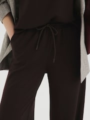 River Island Brown Premium Wide Leg Joggers - Image 4 of 4