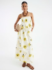 River Island Yellow Printed Maxi Skirt - Image 1 of 4
