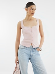 River Island Pink Cami Waistcoat Top - Image 3 of 4