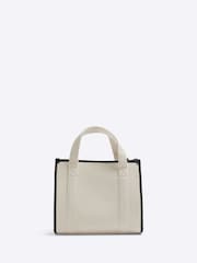 River Island Cream Embroidered Canvas Tote Bag - Image 6 of 6