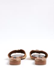 River Island Brown Wide Fit Tassel Mule Sandals - Image 4 of 7