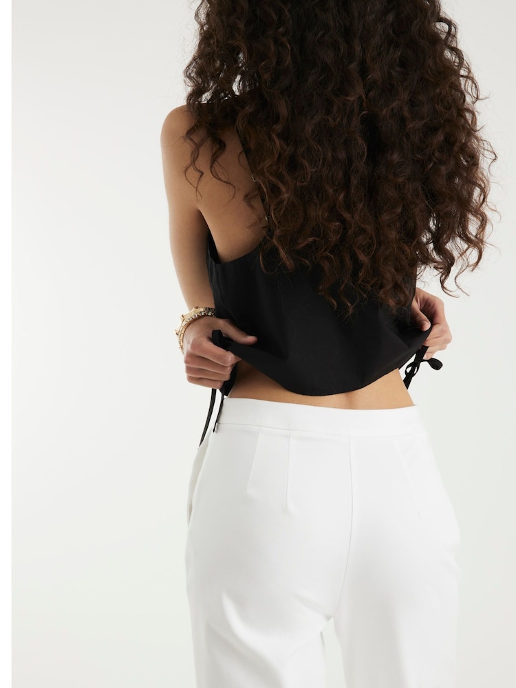 River Island White Slim Cigarette Trousers - Image 2 of 4 River Island White Slim Cigarette Trousers - Image 2 of 4