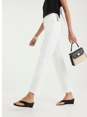 River Island White Slim Cigarette Trousers - Image 3 of 4