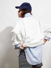 River Island White St Tropez Yacht Sweat Top - Image 2 of 4