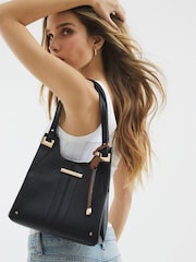 River Island Black Soft Pinch Slouch Bag - Image 1 of 6